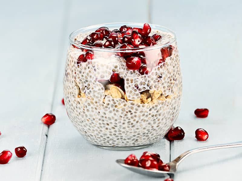 CHIASAMEN- & GRANATAPFEL-FRÜHSTÜCK